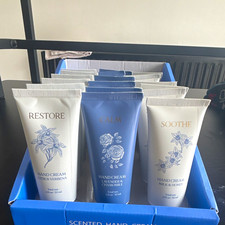 Restore Calm Soothe Scented Hand Cream Set 30ml Tubes Citrus, Lavender, Milk