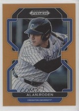 2022 Panini Prizm Draft Picks Neon Orange Prizm 37/50 Alan Roden #PDP98 0b0g