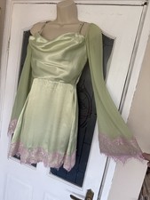 Lime And Pink Lace Dress Size 8