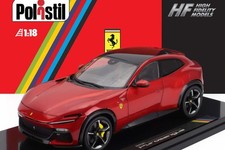 Polistil 2022 Ferrari Purosangue Rosso Magma Red High Fidelity W/ DISPLAY 1:18