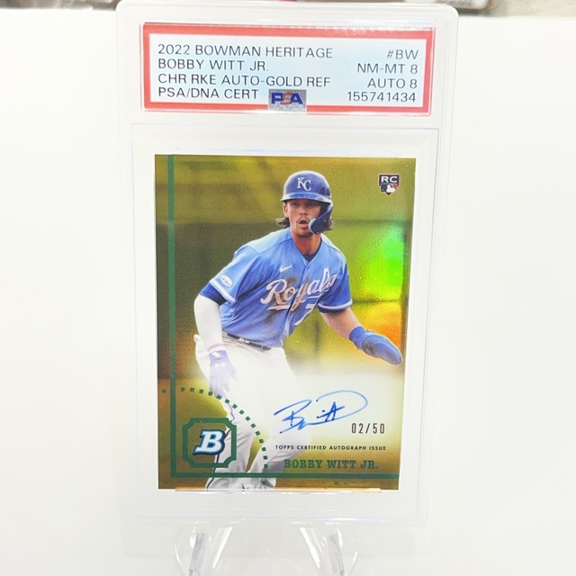 Bobby Witt Jr. 2022 Bowman Bowman Chrome Rookie Autographs