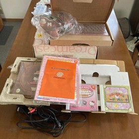 SEGA Dreamcast Hello Kitty HKT-3000 Console Boxed Tested Keyboard Sealed Japan