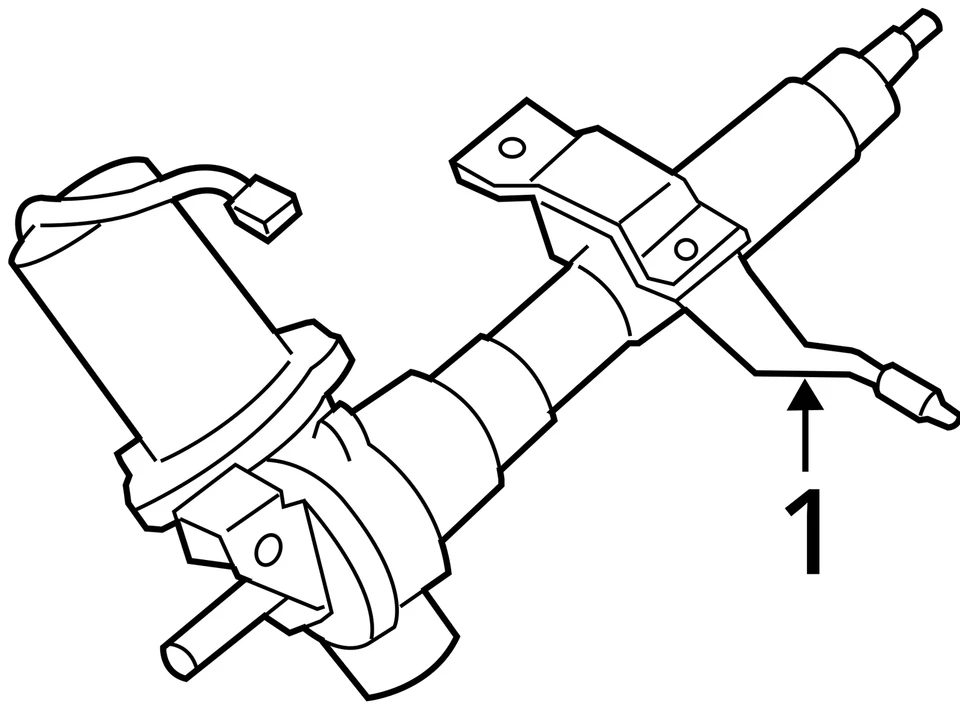 Steering Column Floor Shift Fits 08-11 SCION XD 2001857 - Image 4 of 4