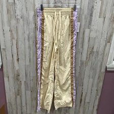 New JoyLab Wide Leg Track Pants 100% Nylon Quick Dry Extra Long Length Small