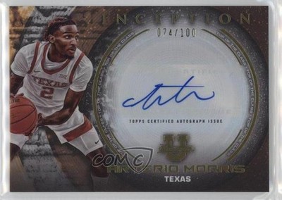 2022 Bowman Inception University Top of the Class 74/100 Arterio Morris Auto 6q5