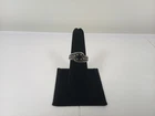 Vintage Genuine Natural Dark Blue SAPPHIRE 925 Sterling Silver Ring sz 8