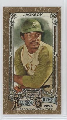 2025 Topps Allen & Ginter Mini Gold Bordered Reggie Jackson #60 HOF 2id