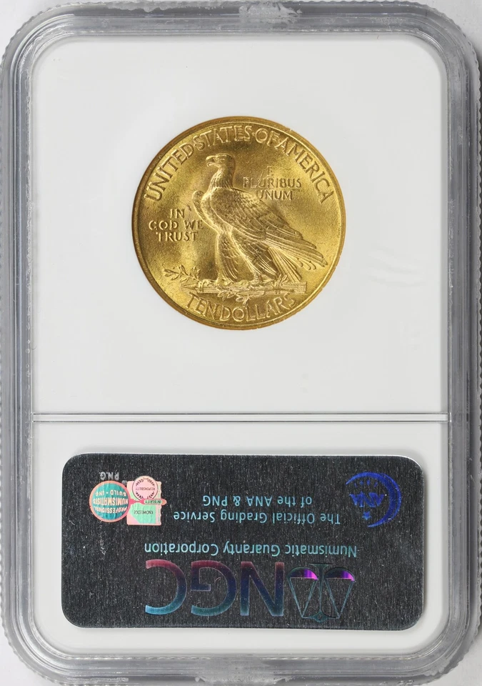 1911 $10 Indian Gold Eagle NGC MS63 - Image 2 of 4