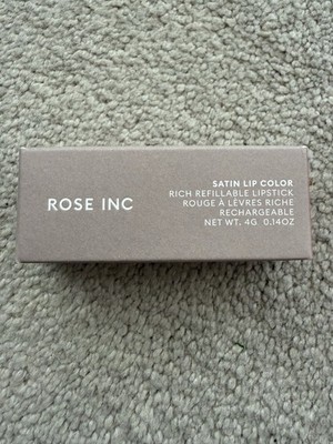 NEW Rose Inc Satin Lip Color Rich Refillable Lipstick Demure 4g/0.14oz