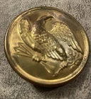 Civil War Era Federal Eagle Shoulder Belt Breast Plate Loops On Back Brass