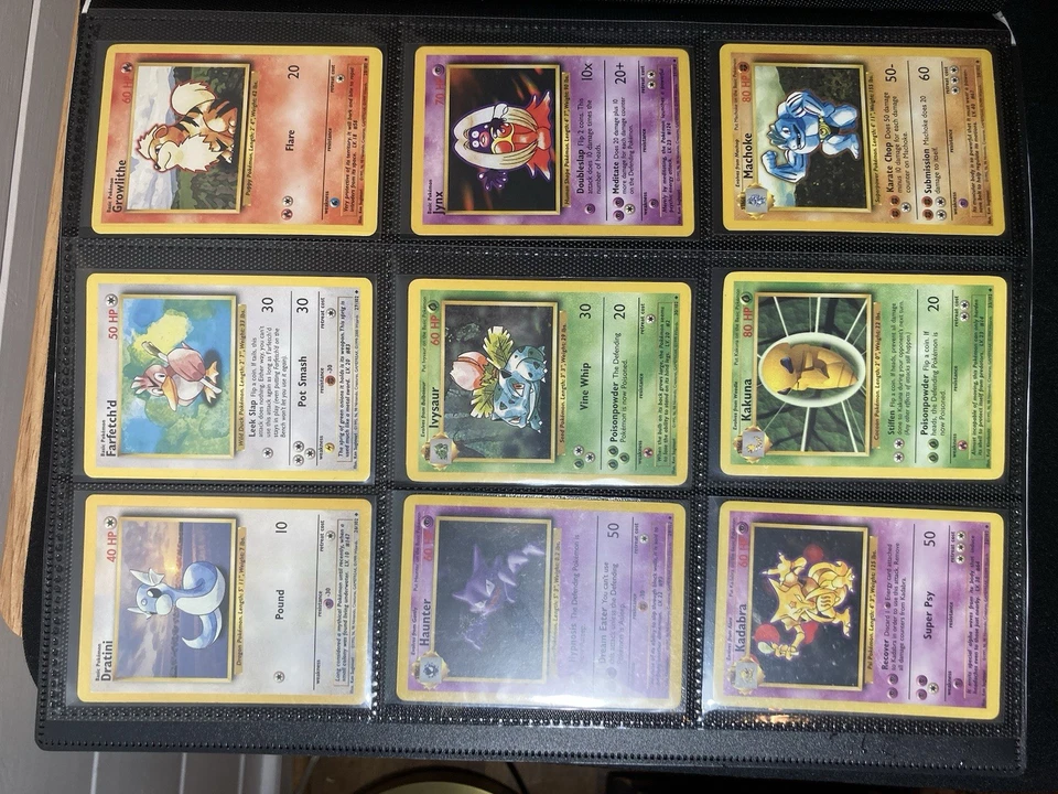 1999 Pokemon Base Set COMPLETE Unlimited Lp/MP NON HOLO Cards #17-102 Lot - Image 2 of 4