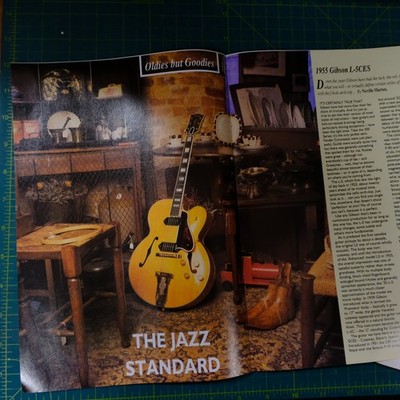 21x30cm magazine review 1990 - 1955 GIBSON L-5CES , 2.5 pages