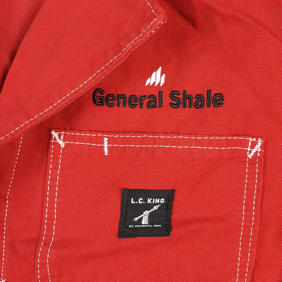 Abrigo de trabajo marca LC King Pointer para mujer M chaqueta de trabajo con botones hecha en EE. UU. Foto 4 de 4