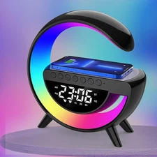 Wireless Charging Table Lamp, Multifunctional Bluetooth Speaker & Alarm Clock...