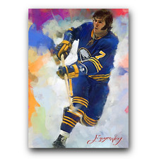 Rick Martin #4 Art Card Limited 8/50 Edward Vela Signed (Buffalo Sabres)