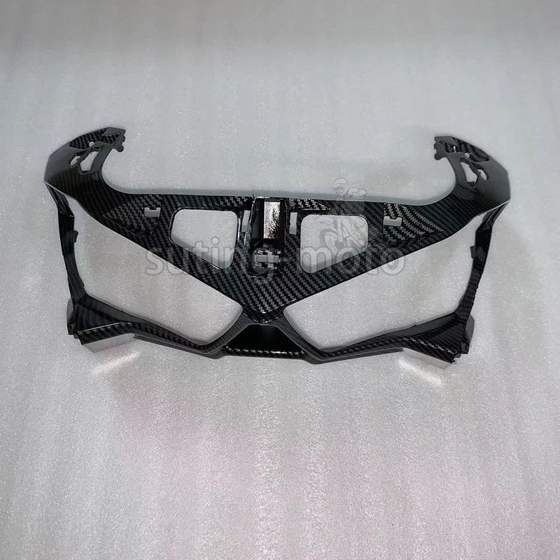 Carenado de cubierta de faros de nariz superior de fibra de carbono para Yamaha 2014-2018 YZF R25 R3 Foto 2 de 4