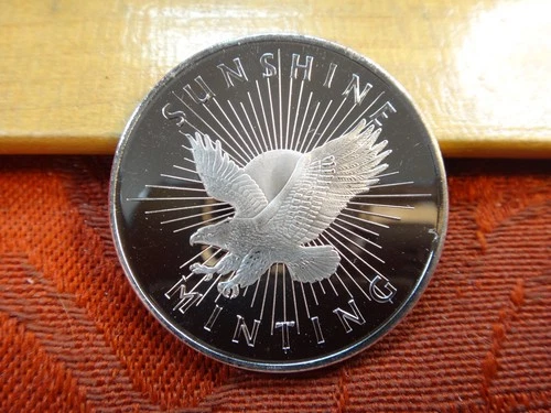 Sunshine Minting Eagle One Half 1/2 Oz .999 Silver Bullion Round - No Reserve