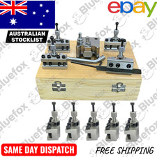 T37 Quick Change Tool Post Set 10 Pcs For Myford ML7 Lathe | Wooden Box Hardened