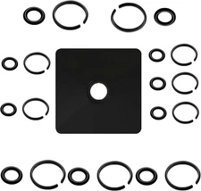 5-Pack Impact Retaining Ring Clip Kit for 3/8 & 1/2 Wrenches with Anvil Tool