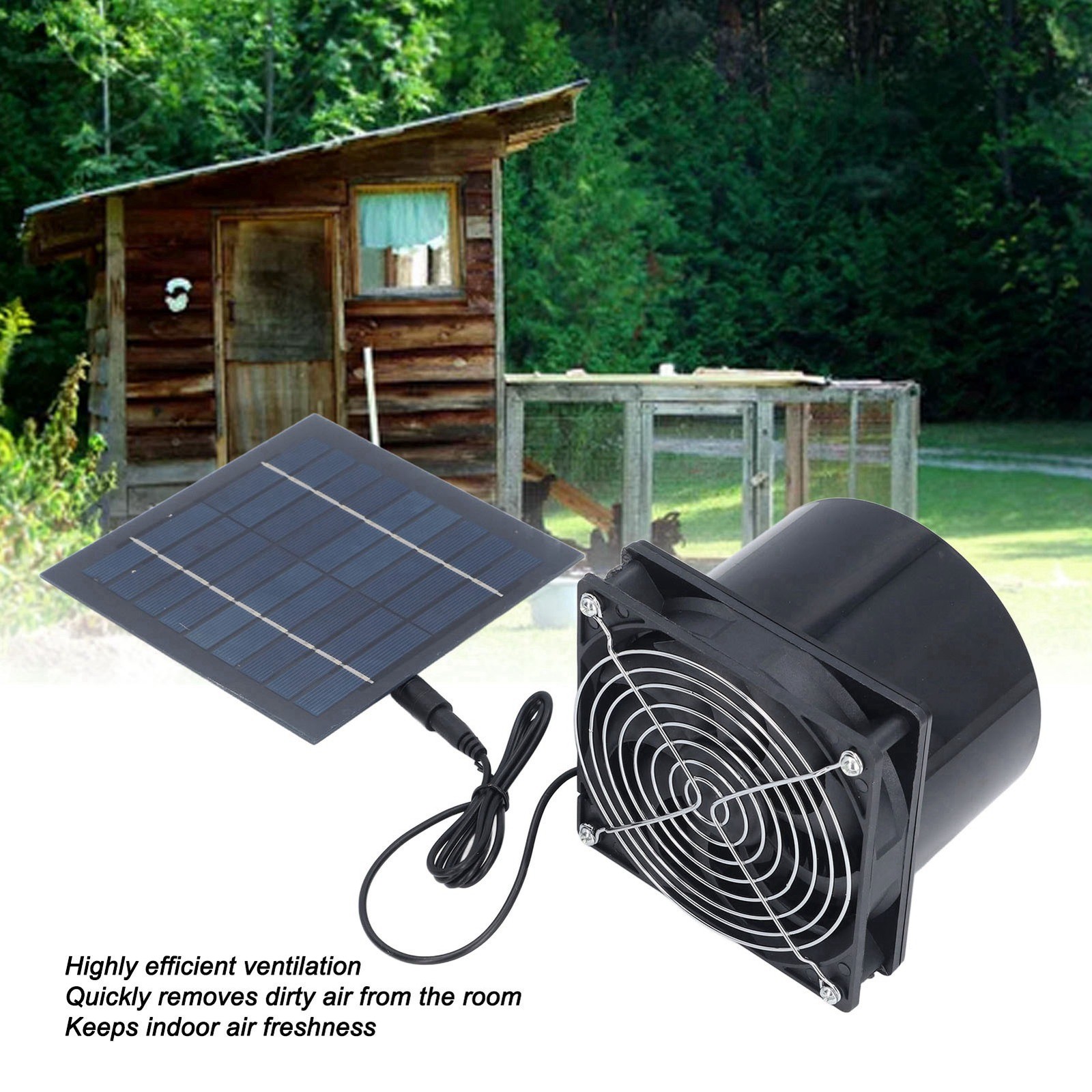 Solar Powered Exhaust Vent Fan Professional Efficient Energy Saving Solar