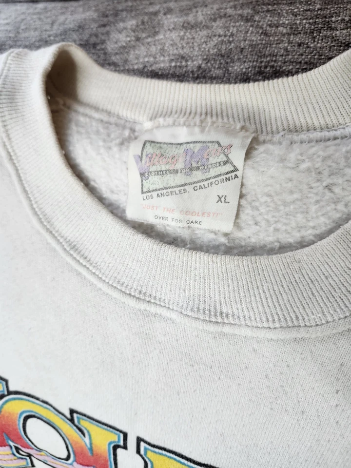 1987 Spuds Mackenzie Bud Светлая Праздничная Толстовка Винтажный Размер XL - Изображение 4 из 4