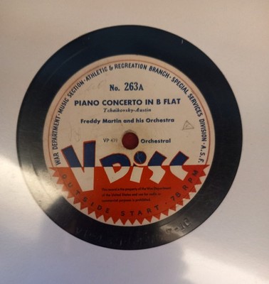 V-Disc Nr. 263A 78 U/min Freddy Martin und sein Orchester Klavierkonzert in B-Flat