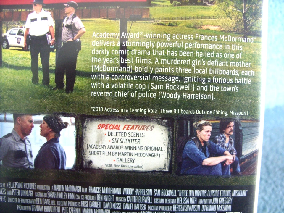 3 Billboards Outside Ebbing Missouri (DVDR2) 2017 Francis McDormand 110mins+Exts - Image 3 of 4