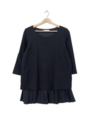 SEM PER LEI Langarm-Bluse Damen Bluse Gr. DE 40 schwarz Casual-Look