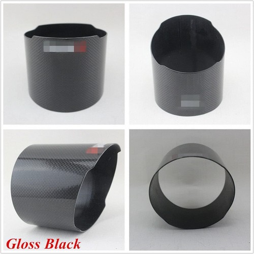 Universal Exhaust Pipe Carbon Fiber Cover Case Exhaust Tip Housing 4'' OD 102mm - Bild 3 von 21