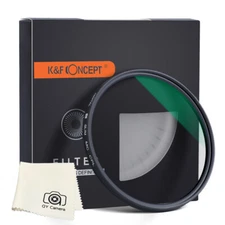 K&F Concept Circular Polarizer Lens CPL Lens Filter slim 72mm Canon sony nikon