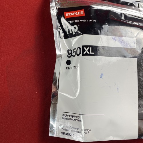Cartuccia di stampa 2 Staples 950 XL nera compatibile con HP nuova - mai aperta in busta - Foto 2 di 4