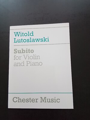 PARTITUR - LUTOSLAWSKI - SOFORT für Violine und Klavier