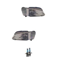 Halogen Scheinwerfer Frontscheinwerfer Set H4 FüR Peugeot 106 II Inkl. Lampen