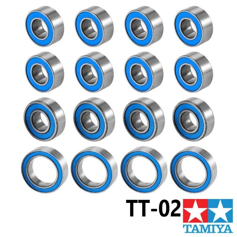 TAMIYA TT-02 Complete Bearing Upgrade Kit - 16 Bearings - Hop Up Upgrade Kit