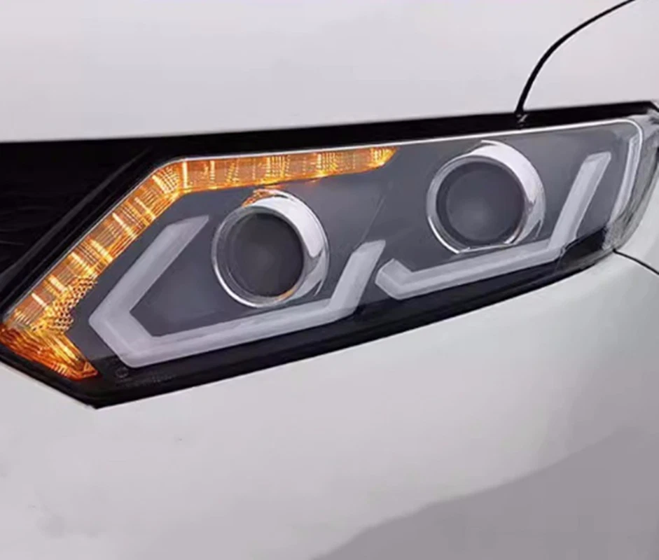 ABS Plastic Exterior Front LED headlight assembly For Nissan X-TRAIL 2014-2016 - Image 3 of 4