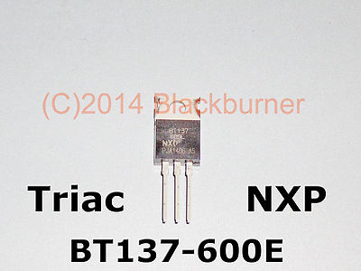 1-5 Stck. BT137-600E Triac NXP 600V 8A TO220