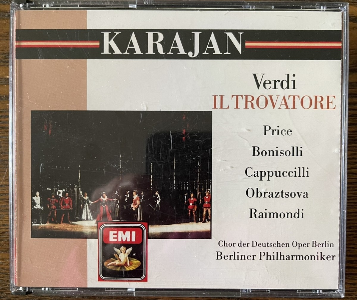 KARAJAN VERDI IL TROVATORE Berliner Philharmoniker 2 Disc KARAJAN VERDI IL TROVATORE Berliner Philharmoniker 2 Disc