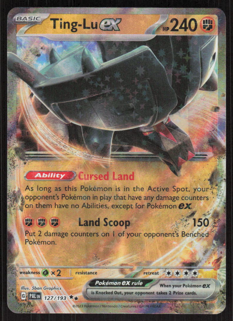 Pokemon TCG SV: Paldea Evolved #127/193 Ting-Lu ex NM