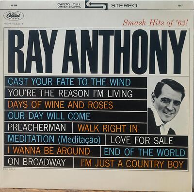 Smash Hits of '63, Ray Anthony 12  Vinyl LP Record