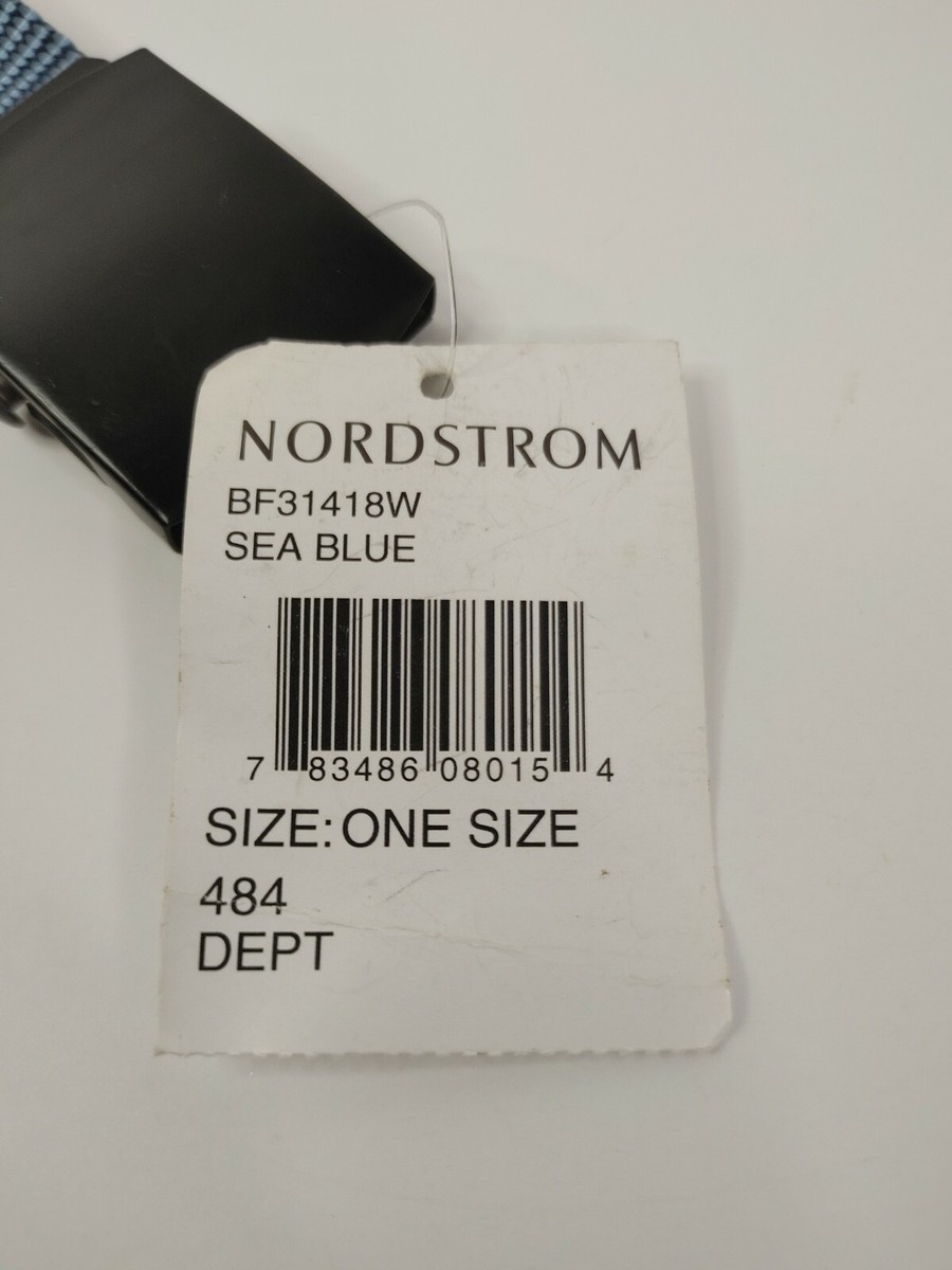 ストラップ Nordstrom Men's Sea Blue Belt With Black Buckle NWT ONE SIZE | eBay