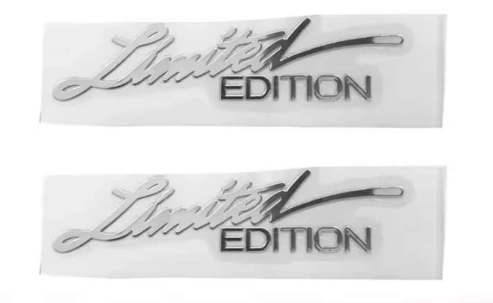 2 X 3D Limited Edition JDM Metall Aufkleber Schriftzug Logo Innenraum Sticker - Bild 2 von 4