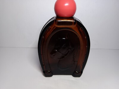 Vintage Avon Triple Crown Kentucky Derby Glass Bottle Empty Antique