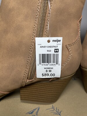 ＹＵＵＵ NIB Indigo rd Boots Womens 8M Avery Q Medium Brown Perforated
