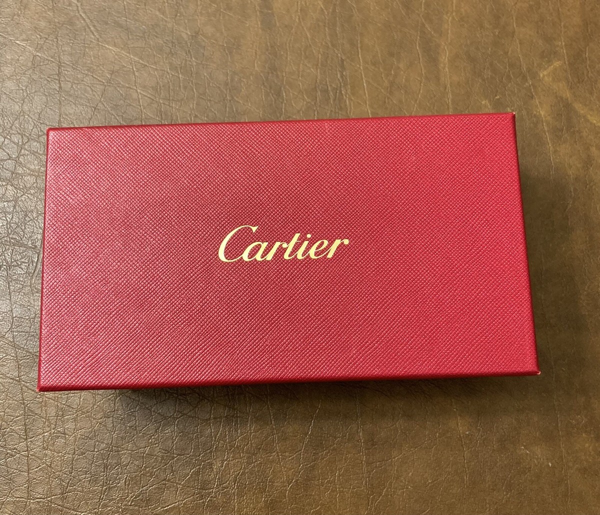 Cartier 赤 レザー ボックスセット　他 Authentic Cartier Vintage Glasses Sunglasses Signature Red
