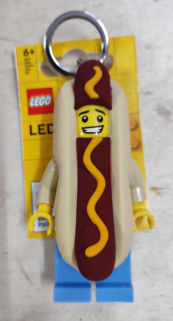 LEGO PORTACHIAVI LUMINOSO MINIFIGURE HOTDOG