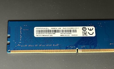 RAMAXEL 4GB PC4-2666V DESKTOP Ram/Memory - RMUA5120ME86H9F-2666 | eBay