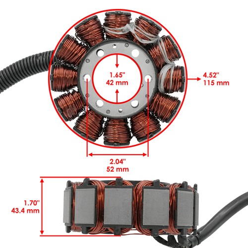 Stator for Ski Doo Summit 600 Sp HO E-Tec 2009 2010 2011 2012 2013-2017 2018 - Picture 2 of 7
