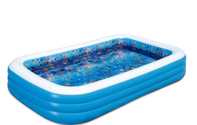 blue wave 3d inflatable family pool