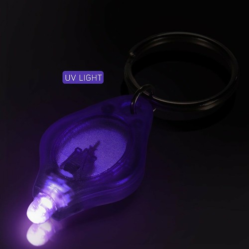 2x Handy Photon Micro-Light Mini LED Keychain Keyring Torch Flashlight UV - Picture 3 of 6