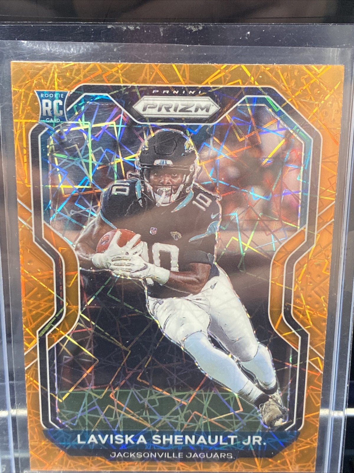 2020 Panini Prizm Football #350 Laviska Shenault Jr. Orange Lazer Rookie Card RC